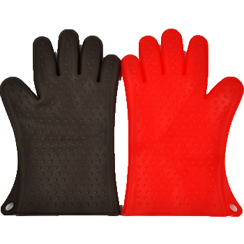 Silicone heat resistant gloves