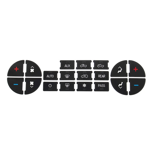 Custom silicone keypads for automotive