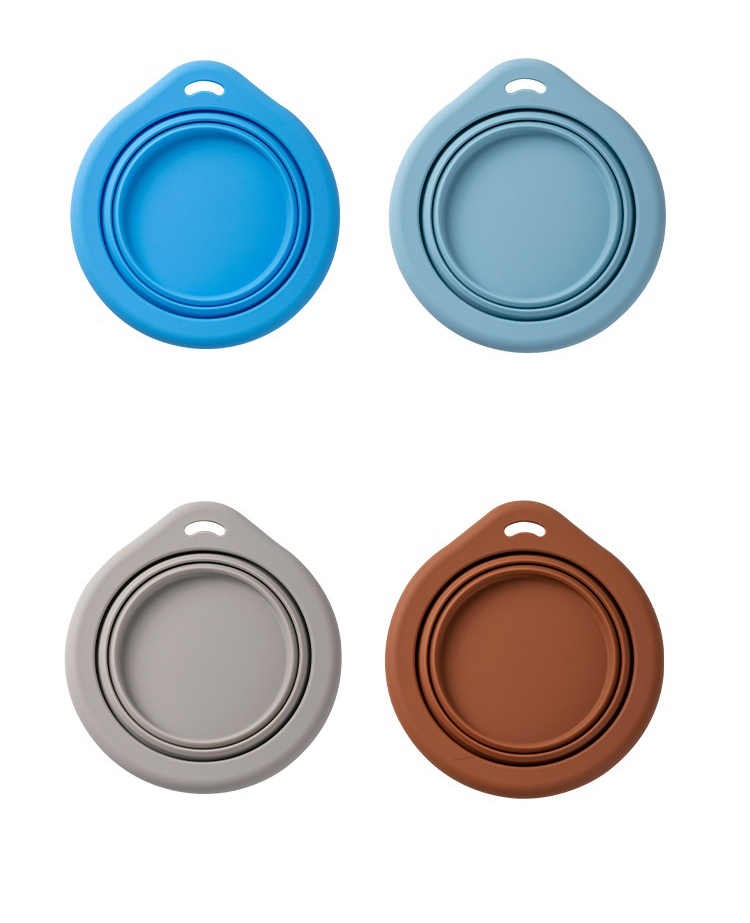 Custom Logo Portable Silicone Pet Bowls 