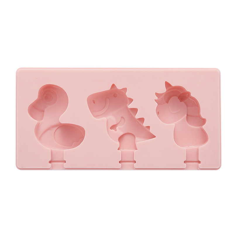 Cartoon Ice Cream Silicone Mold with Lid