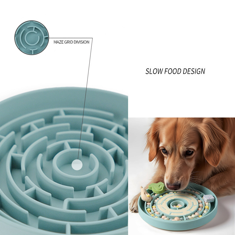 Popular Eco-Friendly Silicone Suction Cup Licking Slow Feeding Mat Bowls