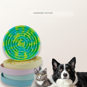 Popular Eco-Friendly Silicone Suction Cup Licking Slow Feeding Mat Bowls