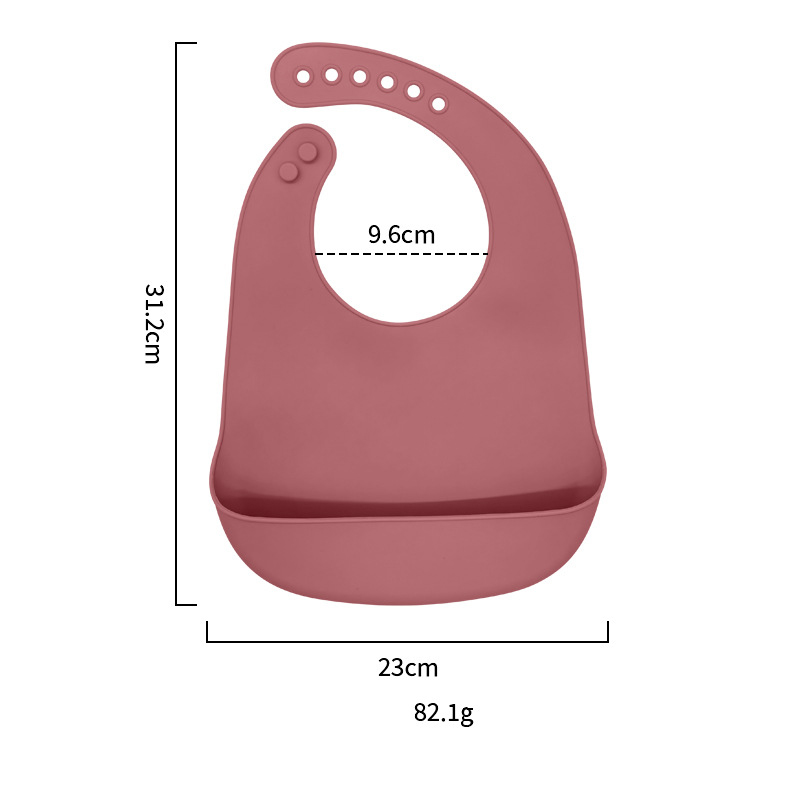 Adjustable Fit Waterproof Silicone Baby Bibs
