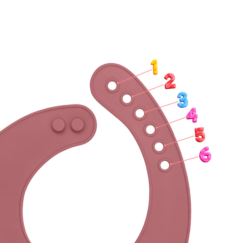 Adjustable Fit Waterproof Silicone Baby Bibs