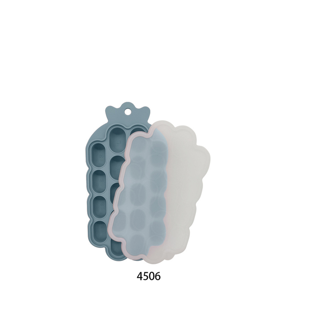 Wholesale Large Capacity Household Quick-freezing Round Silicone Food-grade Ice Cube Molds with Lids