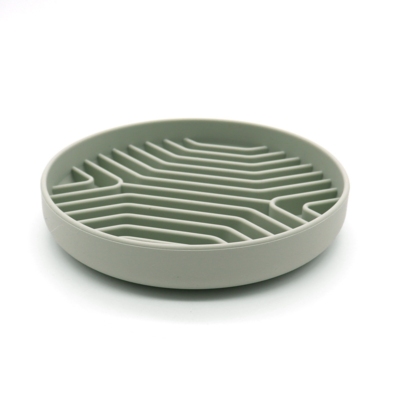  Custom Logo Silicone Pet Licking Dish with Suction Cup
