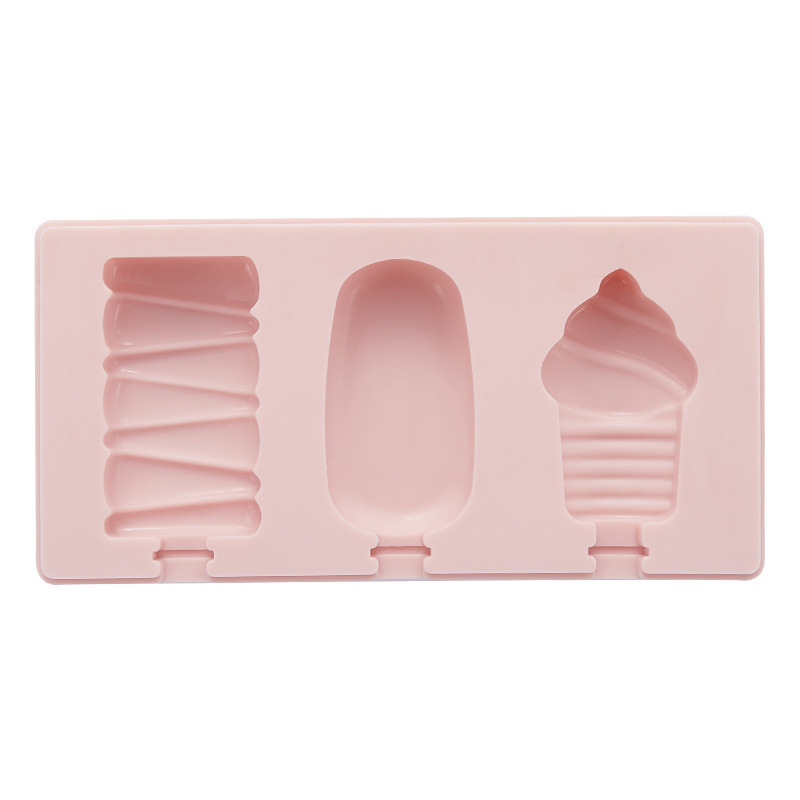 Cartoon Ice Cream Silicone Mold with Lid