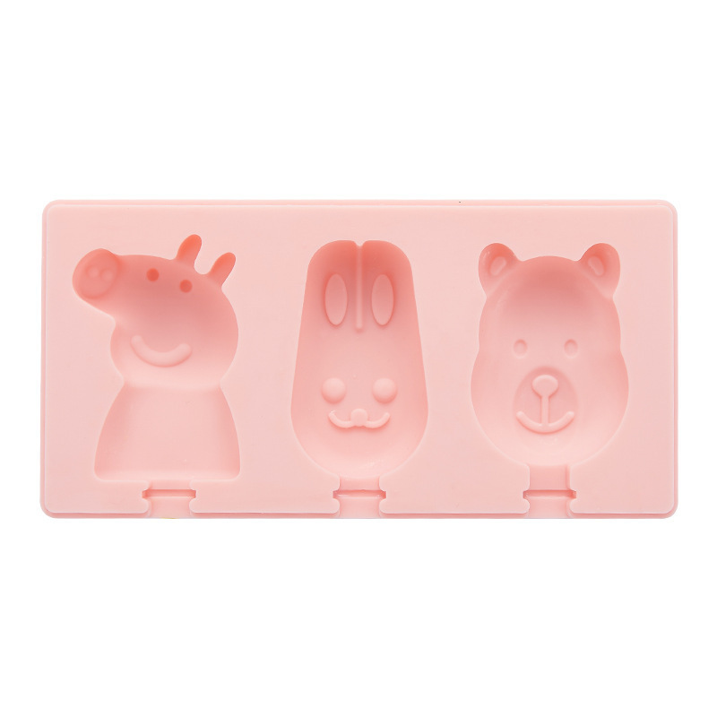 Cartoon Ice Cream Silicone Mold with Lid