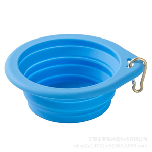 Custom Logo Portable Silicone Pet Bowls 