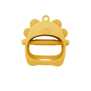 New BPA Bear Head Baby Teething Toy Food-grade Silicone Teether Gloves