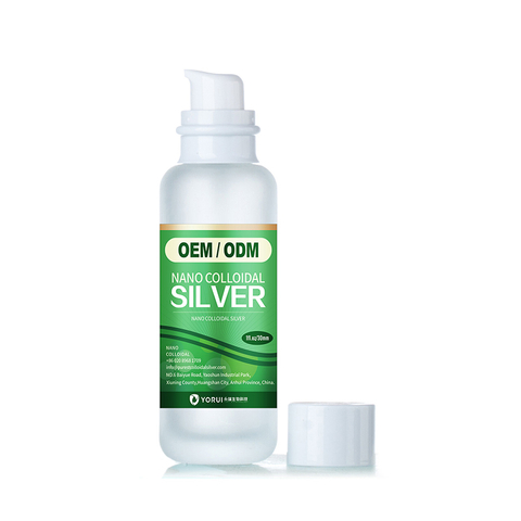 OEM 20PPM Natural Long-lasting Antimicrobial Nano Colloidal Silver Gel With Aloe Vera For Acne Skin Care Treatment