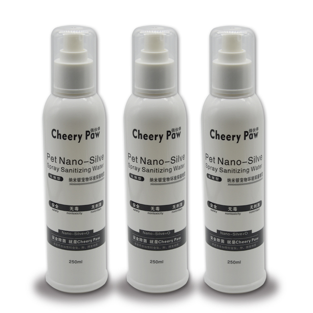 Manufacture Food Grade 120PPM Antimicrobial Nano Colloidal Silver Spray Private Label For Pets Skin Care Treatment