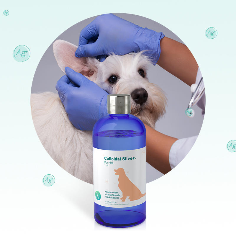 Manufacture Food Grade 120PPM Antimicrobial Nano Colloidal Silver Spray Private Label For Pets Skin Care Treatment