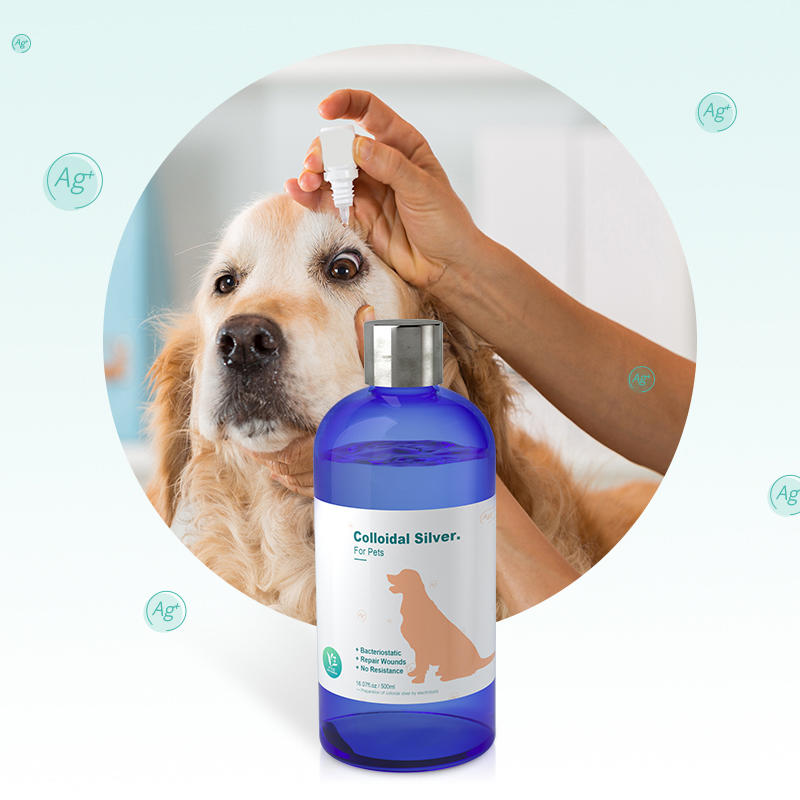 Manufacture Food Grade 120PPM Antimicrobial Nano Colloidal Silver Spray Private Label For Pets Skin Care Treatment